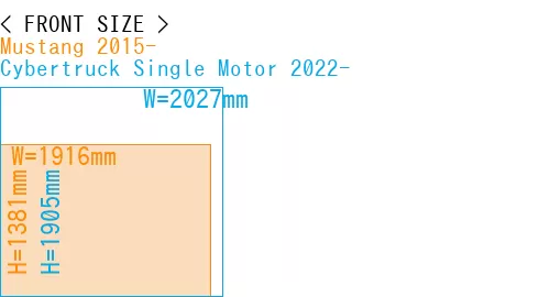 #Mustang 2015- + Cybertruck Single Motor 2022-